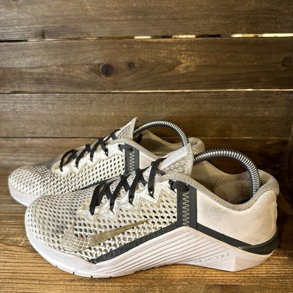 Mens Nike Metcon 6 Gray Weightlifting Crossfit Training Sneakers Shoes Size 8 D - Picture 2 of 6